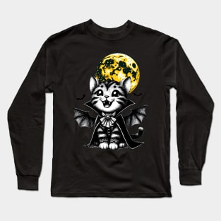 Vampire cat Long Sleeve T-Shirt